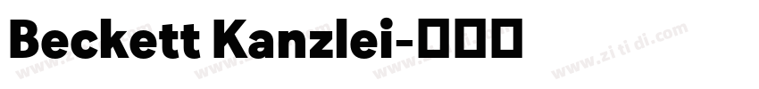 Beckett Kanzlei字体转换